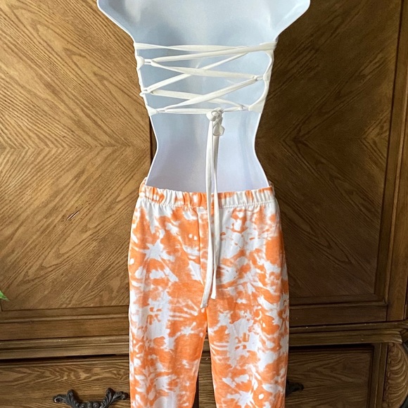 The label white lace up tie open strappy tube Top - Picture 6 of 6